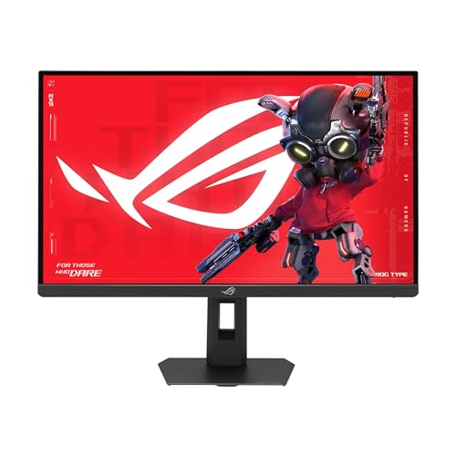ASUS ROG Strix 27” 5K HDR Gaming Monitor (XG27JCG) – 5120x2880, 180Hz, 0.3ms, Fast IPS, Dual Mode (180Hz or QHD 330Hz), Extreme Low Motion Blur Sync, G-SYNC Compatible, DisplayWidget, 3 yr Warranty