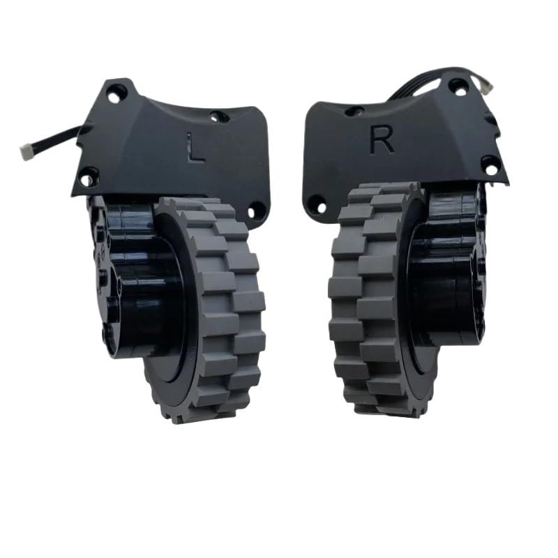 Robot Vacuum Cleaner Wheel Motor Assembly，Compatible for RoboJet,Compatible for X-One， Robotic Vacuum Cleaner Parts Wheel Engine Accessories Replacement(R+L)