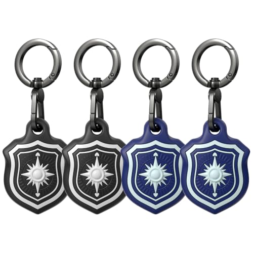 4-Pack AirTag Holder Keychain Set, Waterproof Airtag Cases for Apple AirTag