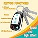 Car Key Playset, Remote Car Key Toy with Light and Sounds, Pretend Play Keys with Cards for Boys and Girls, Travel Toys for Toddlers, Babies (Black)