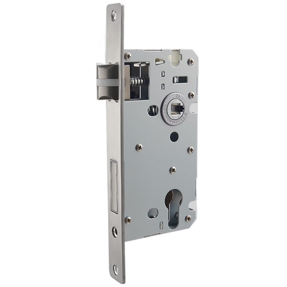 Lkfjnhepf Mute Style_72mm_72 X 50Mm Door Lock Gearbox 7250 Mute Stainless Steel Plate Silent Mortise Lock Body Anti Door Latch For Interior Handles(Mute Style_72mm_72 X 50Mm)