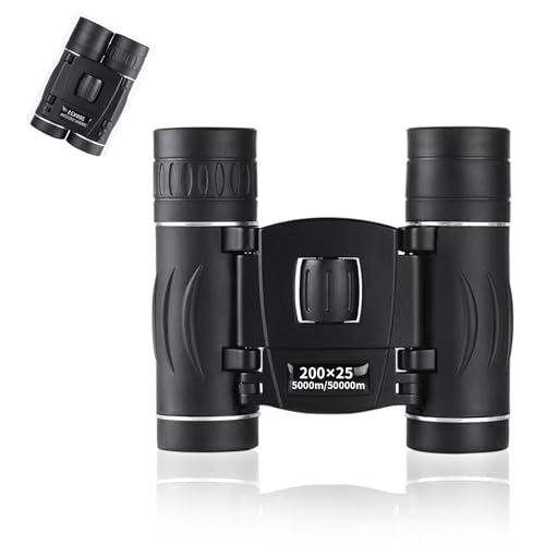 UYGTHI 200x25 Compact Binoculars for Adults, High Power Mini Binoculars for Bird Watching, Travel, Hunting, Concerts, Theater, Sightseeing, Sports