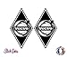 2 Stickers Autocollants Losanges Volvo FH Couleur au Choix Decal Aufkleber Pegatinas (Noir)