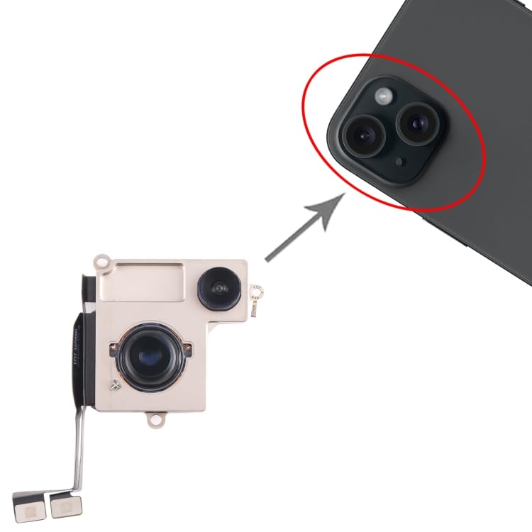 High-Tech Place pour iPhone 15 Caméra arrière
