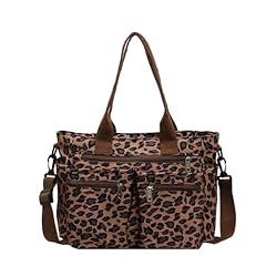 Leopard Tote-brown