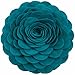 Fennco Styles Eva's Flower Garden Decorative Throw Pillow Insert - 13 Inch Round