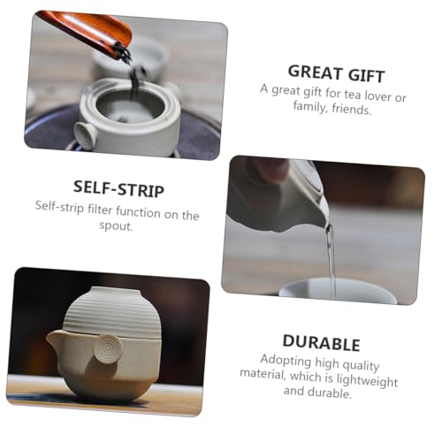 Juego de té portátil para preparar infusiones perfectas en acampadas y excursiones 3