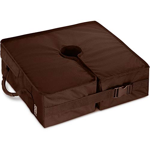 Rhino Square Umbrella Base Weights with Side Slot Opening, 18" ~ Fits Any