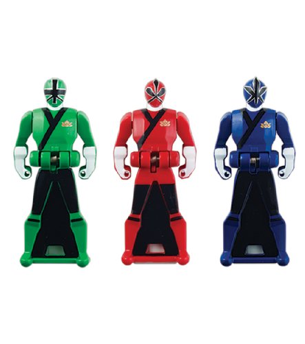 Power Rangers Super Megaforce - Samurai Legendary Ranger Key Pack, Red/Blue/Green