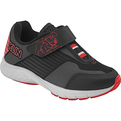 Tênis Infantil Klin Genesis Menino - Preto e Vermelho - 27