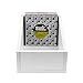Glorious 7 Inch Record Box Advanced Black/White 110 - Compact Storage for 7 Inch Vinyl (White)