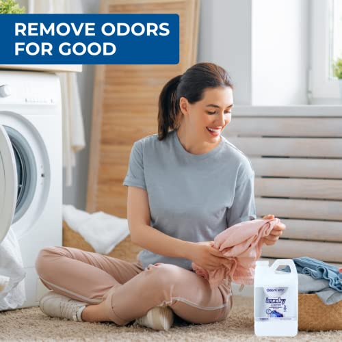 Odorklenz Laundry Additive For Odor Removal, Liquid, 30 Loads | Remove Smoke Odor, Chemical Odors, Pet Odors, Etc. From Linens, Towels, Clothing, And More | Non-Toxic And Fragrance-Free #TOP1