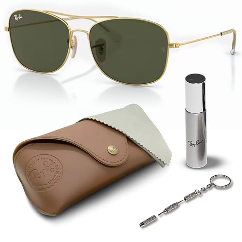 Ray-Ban RB3799 Square-Round Shaped Sunglasses for Men & Women with Official RAYBAN Eyewear Kit