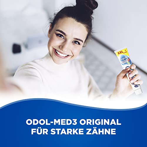 Odol-med 3 Zahnpasta, Original, mit 3in1 Schutz für starke Zähne, gesundes Zahnfleisch** und frischen Atem, 125 ml zahncreme