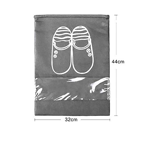 Preisvergleich Produktbild FTHKK Reiseschuh Aufbewahrungstasche, 10 Stück Bundle Mundbeutel für Schuhe Wasserdichtes Paket Gepäck Home Organizer Transparenter Staubbeutel