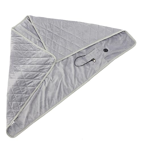Mikinona USB Electric Heating Blanket Multi Functional Warm Shawl for Home Office Fast Heating Soft Fleece Comfortable Wearable Design for Cozy Leisure