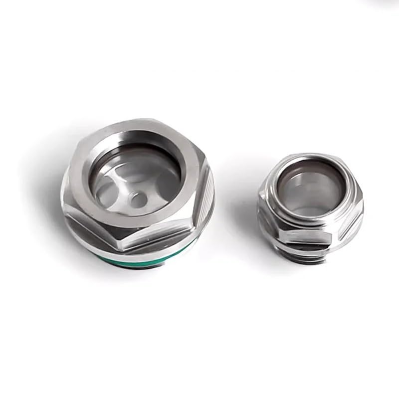 Mirilla de aceite acero inoxidable M33x2 tapón visor de nivel hexagonal para compresor 4