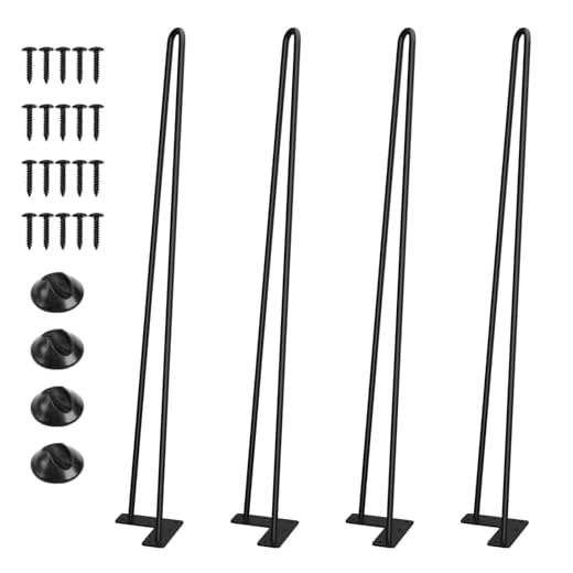 SMARTSTANDARD 24-Inch Hairpin Table Legs