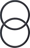 2 Pack - 30 oz Replacement Rubber Lid Ring, 3.7 Inch Diameter Gasket Seals, Black Lid Gasket Rings for Insulated Stainless Steel Tumbler fits Yti, Ozark Trail, Beast and Renowned Brands