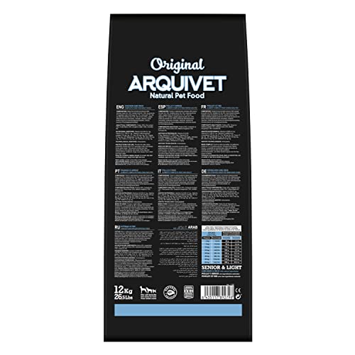 Arquivet Original Senior Y Light – Futter für ältere Hunde – Huhn und Reis – braun, 12 kg (1 Stück) – Ansicht 5