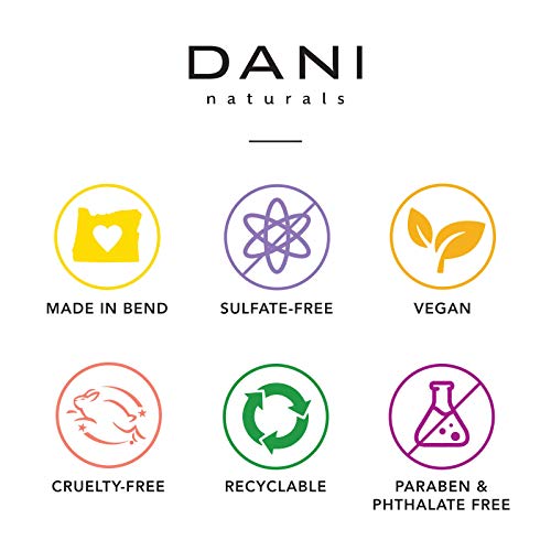 Dani Natural Nourishing Conditioner Naturals - Organic Ingredients Hydrate & Strengthen Hair - Sulfate, Phthalate & Paraben Free - Vegan & Cruelty Free - 12 Ounces (Lemongrass Lavender) #TOP5