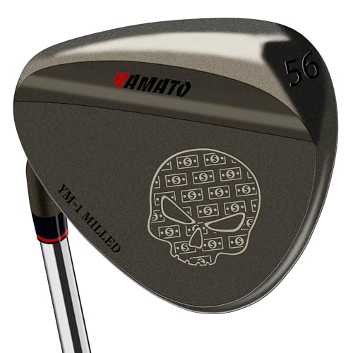 Yamato Left Handed Golf Wedge Set 52 56 60 & Individual Wedges Forged CNC Milled Sand Lob Gap Pitching Wedge for Lefties (LH01-56 Degree)