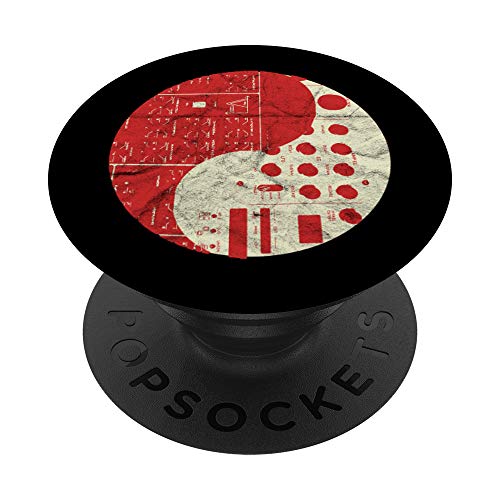 Analog Synth Yin Yang Vintage Producer ADSR DAW Vintage VCO PopSockets Agarre y Soporte para Teléfonos y Tabletas