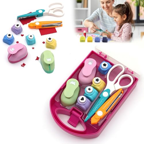 Kit de perforateur créatif pour enfants avec ciseaux de loisirs créatifs