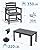 SERWALL Patio Dining Set for 6, Outdoor Dining Sets for 6 Person with 1 Umbrella Hole Cut-Out Rectangular Table and 6 Chairs, HDPE Dining Sets for Garden, Backyard, Poolside, Gray
