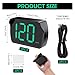 GUGUMO 2 Pack GPS Digital Speedometer for Car MPH, Universal HUD Speed Meter with LED Large Font Head Up Display Car Accessories with USB Cable, Plug Play for Truck Motor SUV Golf Cart All Vehicles