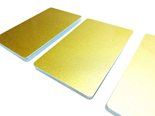5 Premium Plastikkarten/PVC Karten Gold, 5-500 Stück, Rohlinge, blanko, Kartendrucker, NEU! (5) 5 Premium Plastikkarten/PVC Karten Gold, 5-500 Stück, Rohlinge, blanko, Kartendrucker, NEU! (5)