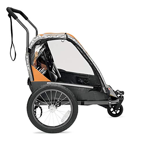 Allen Sports Deluxe Steel 2-Child Bicycle Trailer And Stroller, Model As2-O, Orange #TOP3
