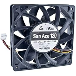 Ventilador 48V BZBYCZH Ventilador Compatible para SANYO 9GV1248P4J051 12CM 120x120x25mm 48V 0.50A 4Pin Ventilador Refrigeración