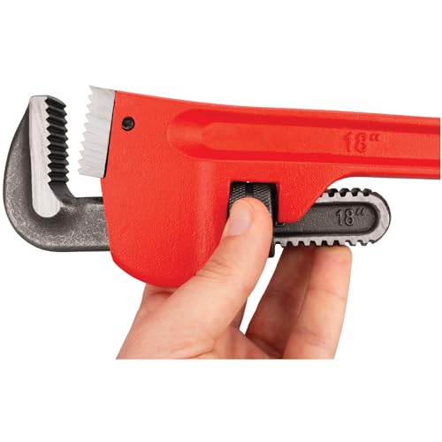Image of Performance Tool W1133-18B 18 in. Red Drop-Forged Steel Pipe Wrench