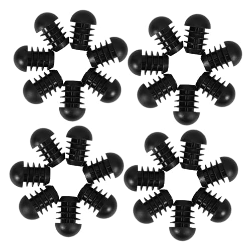BAZEITFLOW 50 Piezas Tapones Redondos de Plástico para Tubos Muebles Protectores para Patas de Sillas y Mesas Instalación Fácil Acabado Seguro y Duradero para Suelos