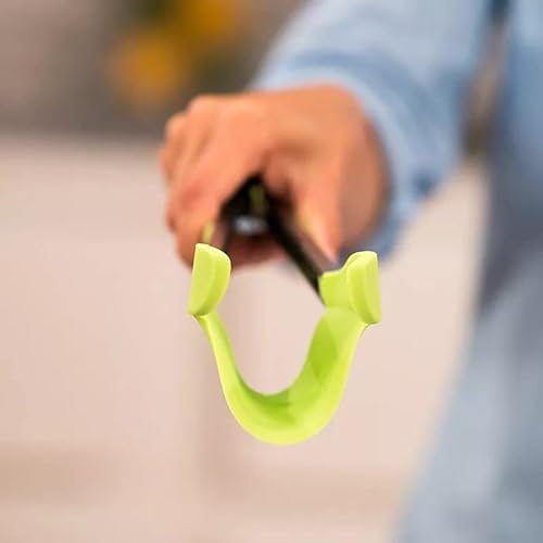 My Development Multi-Functional Silicone Tongs Non-Stick | Stainless Steel 2-In-1 Spatula & Tongs-Simply Flip | Heat Resistance Silicon Tongs Bbq Gadget | Super Grip Tongs | Green 12 Inches #TOP6