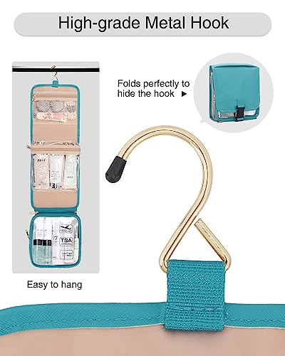 Hanging Toiletry Bag for Women with Tsa Approved Toiletry Bag, Travel Foldable Toiletries Bag Cosmetics Jewelry Toiletry Bag Water Resistant Makeup Organizer for Traveling4