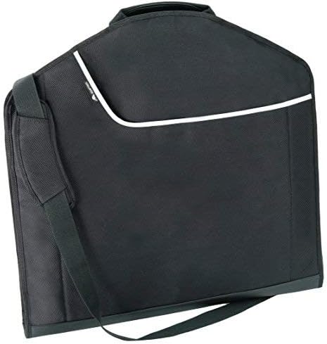Alpamayo® Suit Carrier Bag, Suit Cover for Clean, Crease-Free Suits and Shirts on Trips. Business Garment Bag, Optimal for Flights, Black