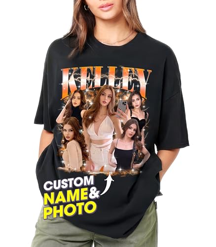 JIX & JOKY Custom Your Own Bootleg Rap Tee Custom Girlfriend Face Shirt for Boyfriend Vintage Birthday Valentine Shirt