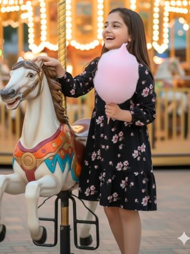 Image of Uptownie Lite Girls Knee Length A-Line Tiered Dress
