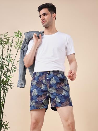 Image of Urban Scottish Ultra-Comfortable Men's Boxer Pants (Pack of 4), 100% Cotton with Stylish Print, Soft & Stretchy Elastic Waist Band, Dynamic Movement & Hardwearing Stitching,Breathable Gentle Snug Fit