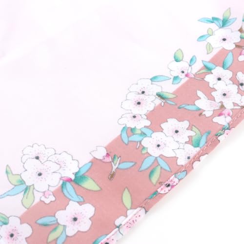 Teron Lot de 3 mouchoirs en coton pour femme - Imprimé floral - Doux - Carré - Vintage - Pour fête de mariage – vue 3