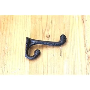 Midwestcrafthouse5rusticcoathookscastironacorn314longhatwallschooltowel Urban Country Home Decor Midwest craft house 5 rustic coat hooks cast iron acorn 3 14 long hat wall school towel urban country home decor