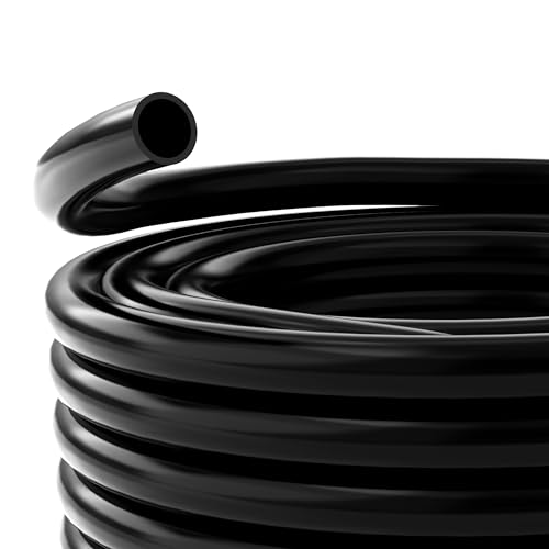 Image of Alpine Corporation 3 /8 Inch Inside Diameter and 100 Feet Long PVC Tubing for Ponds, Fountains and Waterfalls Circulations, Black