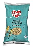 Aime - Perles à Chanter, Nourriture Oiseaux et Canaris, Nourriture pour Oiseaux Riches en Colza, Favorise Le Chant, Aliment complémentaire, Mélanger avec l'Alimentation Habituelle, 300g
