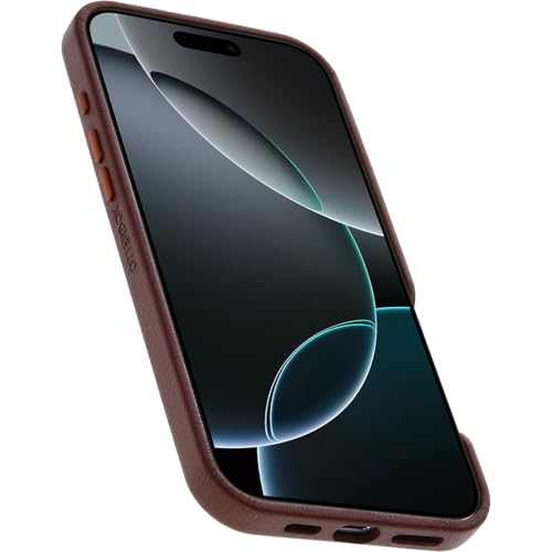 Image of OtterBox iPhone 16 Pro Max Symmetry Series Cactus Leather for MagSafe - Rich Adobe Brown