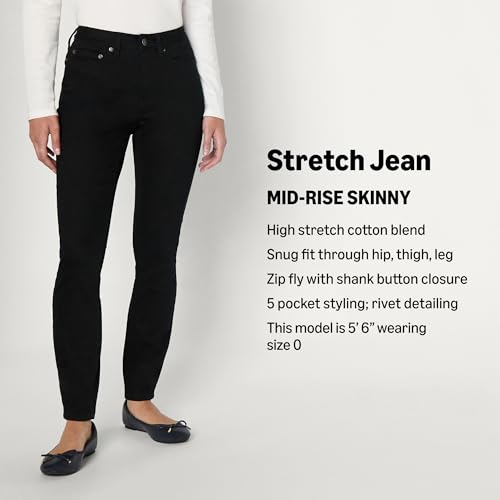 Amazon Essentials Women's High Stretch Mid-Rise Skinny Jean2