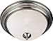 Maxim 5841FTSN Essentials Flush Mount 2-Light 120 Total Watts, Satin Nickel
