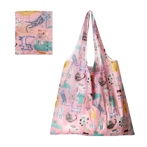 CHEERYMAGIC Foldable Eco-Friendly Shopping Bag,Waterproof Tote Shopping Bag Reusable Shopping Bag Grocery Shopping Cloth Bags for Shopping Travel Picnic A4FSSND (Cat-B) CHEERYMAGIC Foldable Eco-Friendly Shopping Bag,Waterproof Tote Shopping Bag Reusable Shopping Bag Grocery Shopping Cloth Bags for Shopping Travel Picnic A4FSSND (Cat-B)