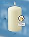 Hyoola Ivory Pillar Candles 2-inch x 4-inch - 24 Pack Unscented Bulk Pillar Candles - European Made